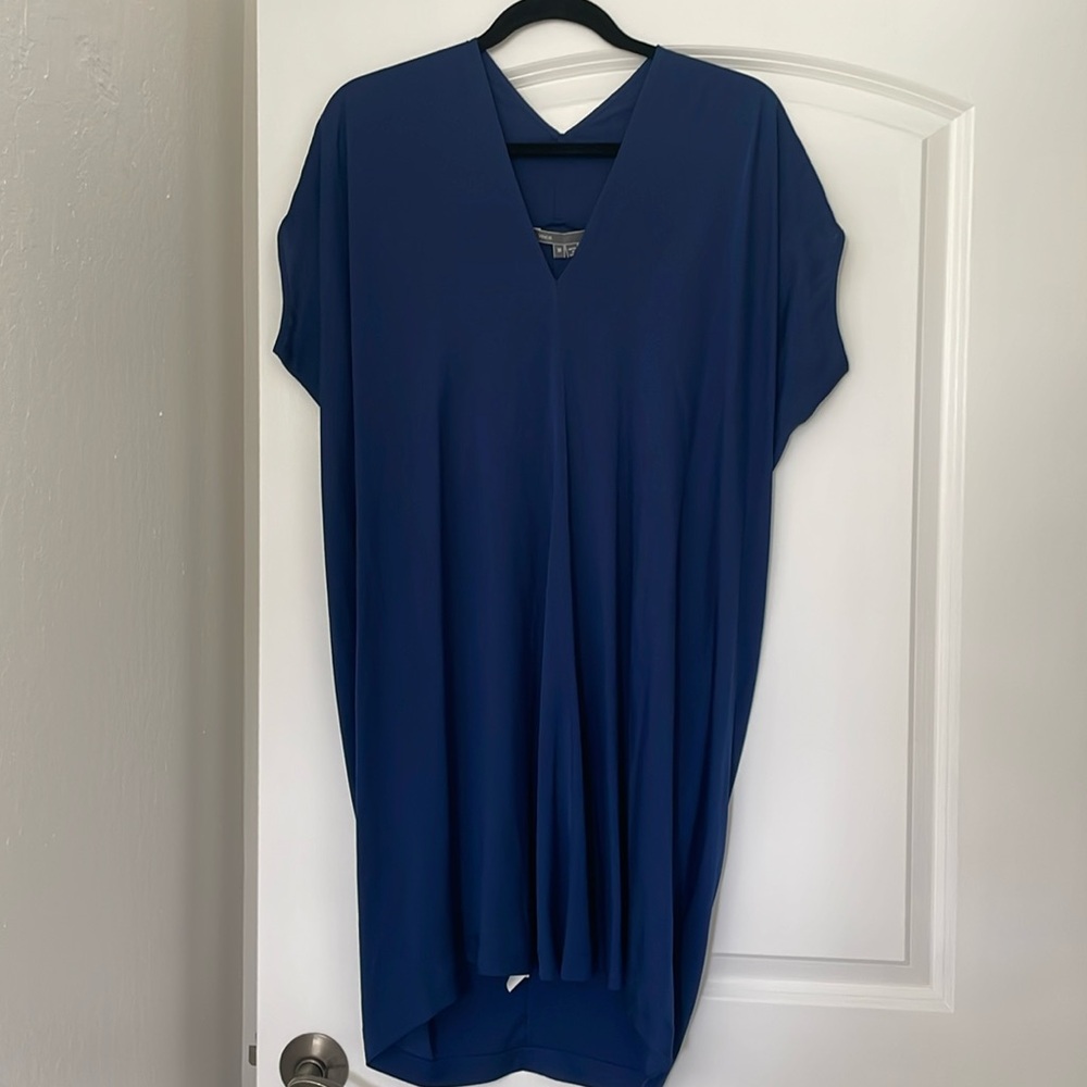 Vince navy blue shift dress size M